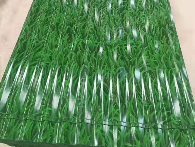 HOJA CORRUGADA GALVANIZADA (PATRóN DE HIERBA)